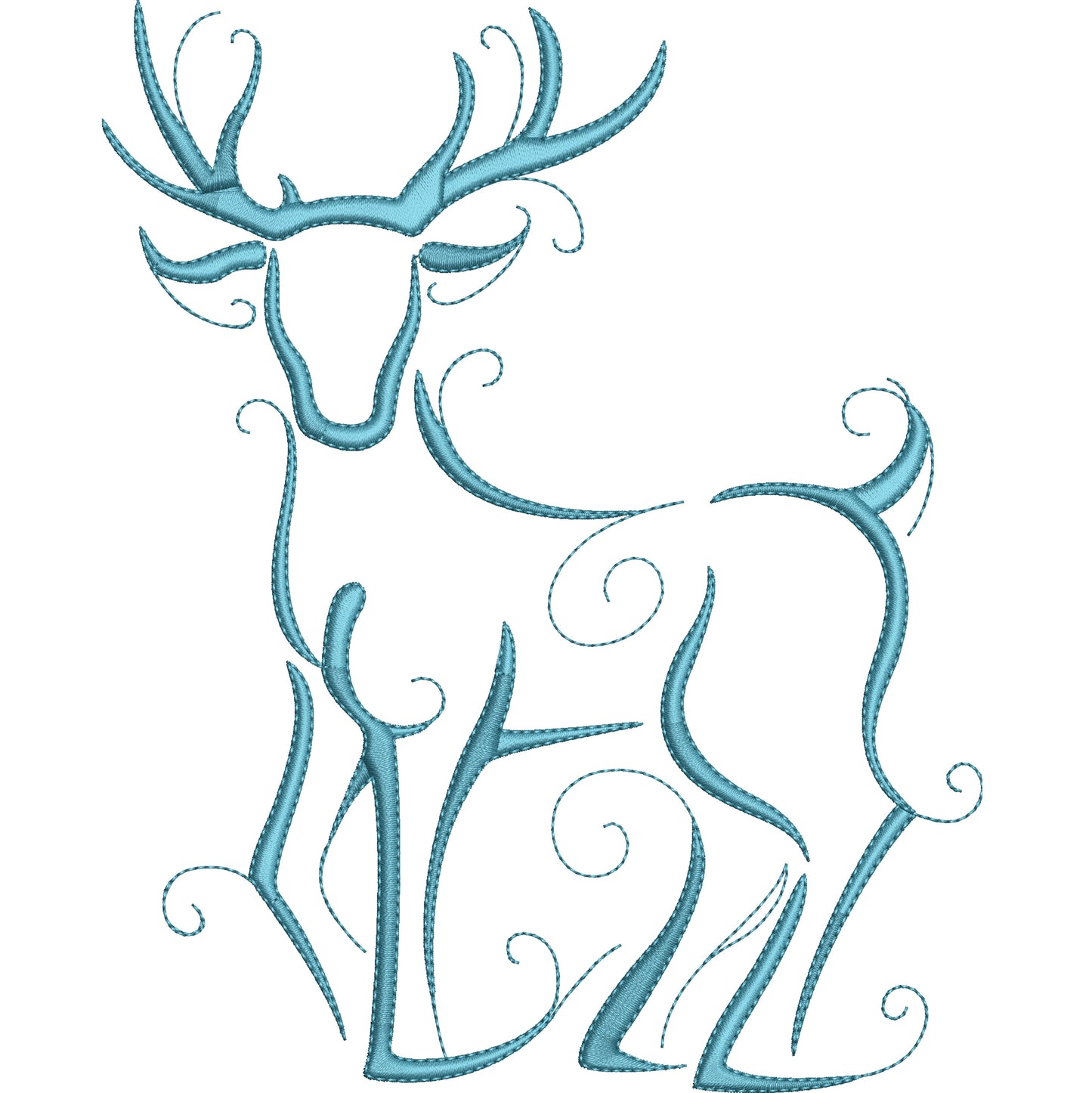 KRD Christmas Reindeer Outline Set