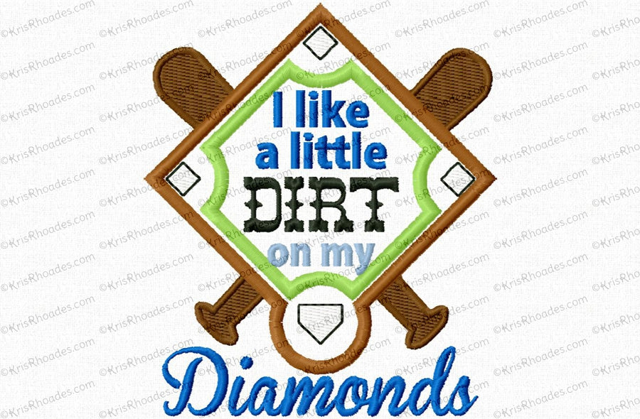 KRD Dirt On My Diamonds Applique
