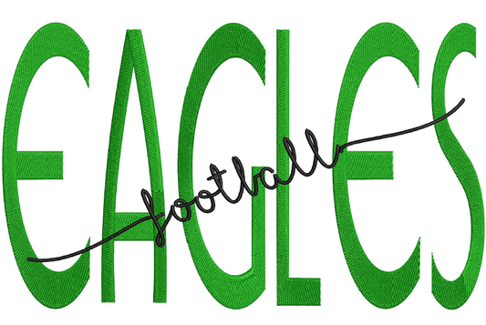 Eagles Football Word Art