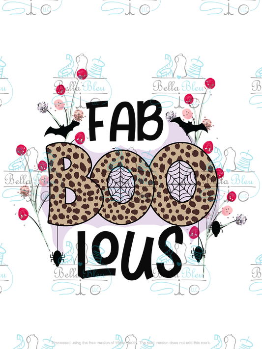 Fab BOO Lous Halloween Sublimation pgn file