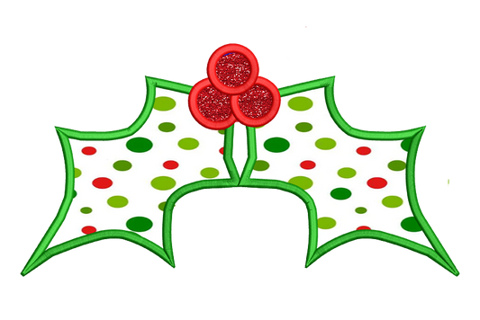 Holly Side Design Applique 4 sizes