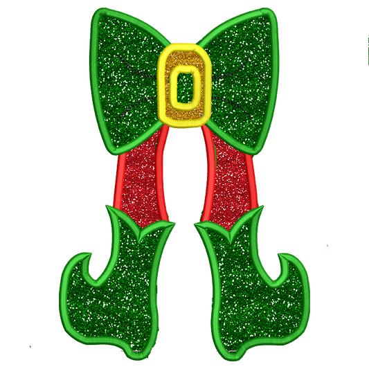 Elf Shoes  Bow Side Design Applique