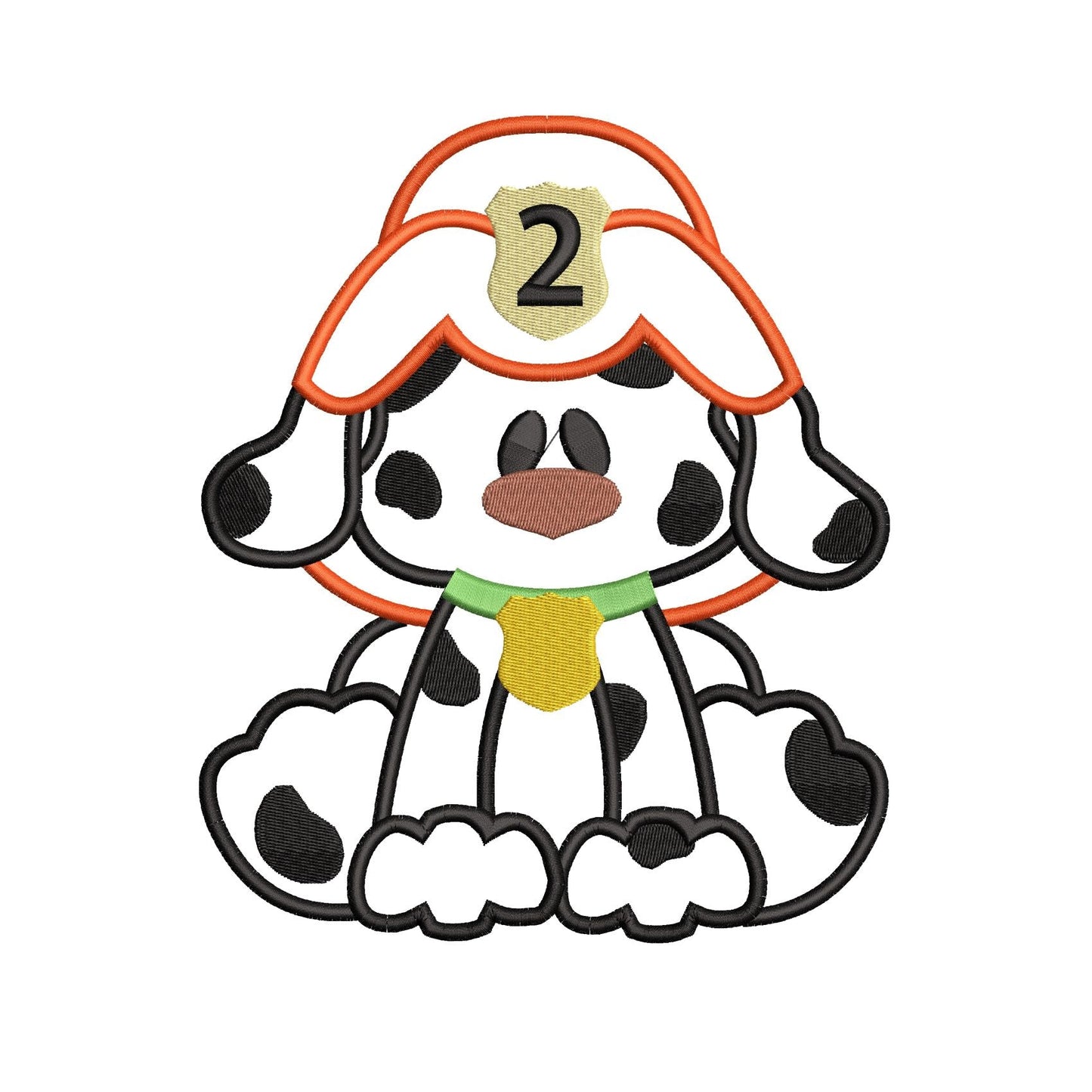 KRD Fireman Dog Applique