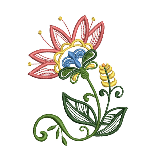 Jacobean Flower 1