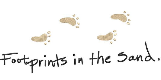 Footprints in the Sand Saying