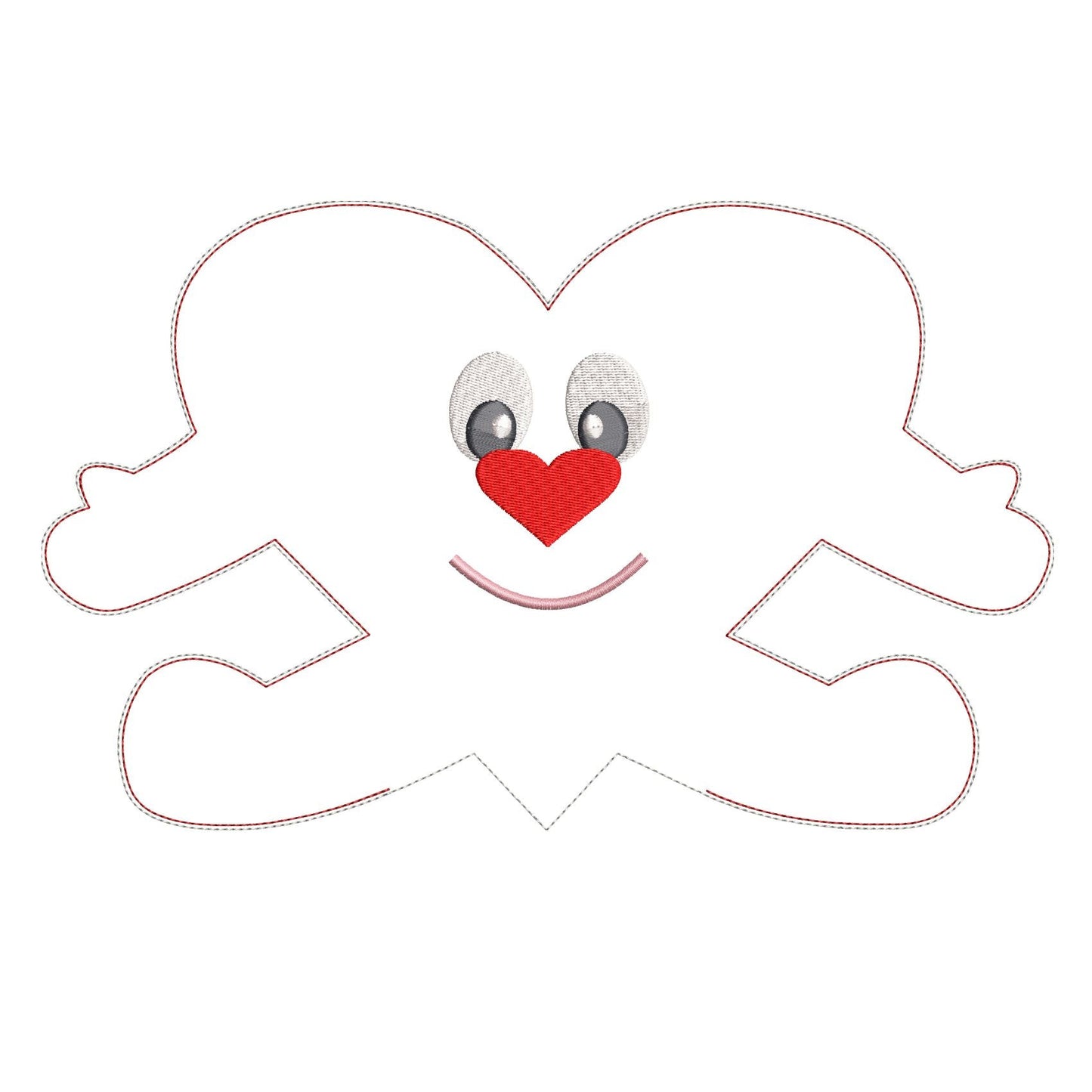 KRD Heart Stuffie With Arms And Legs