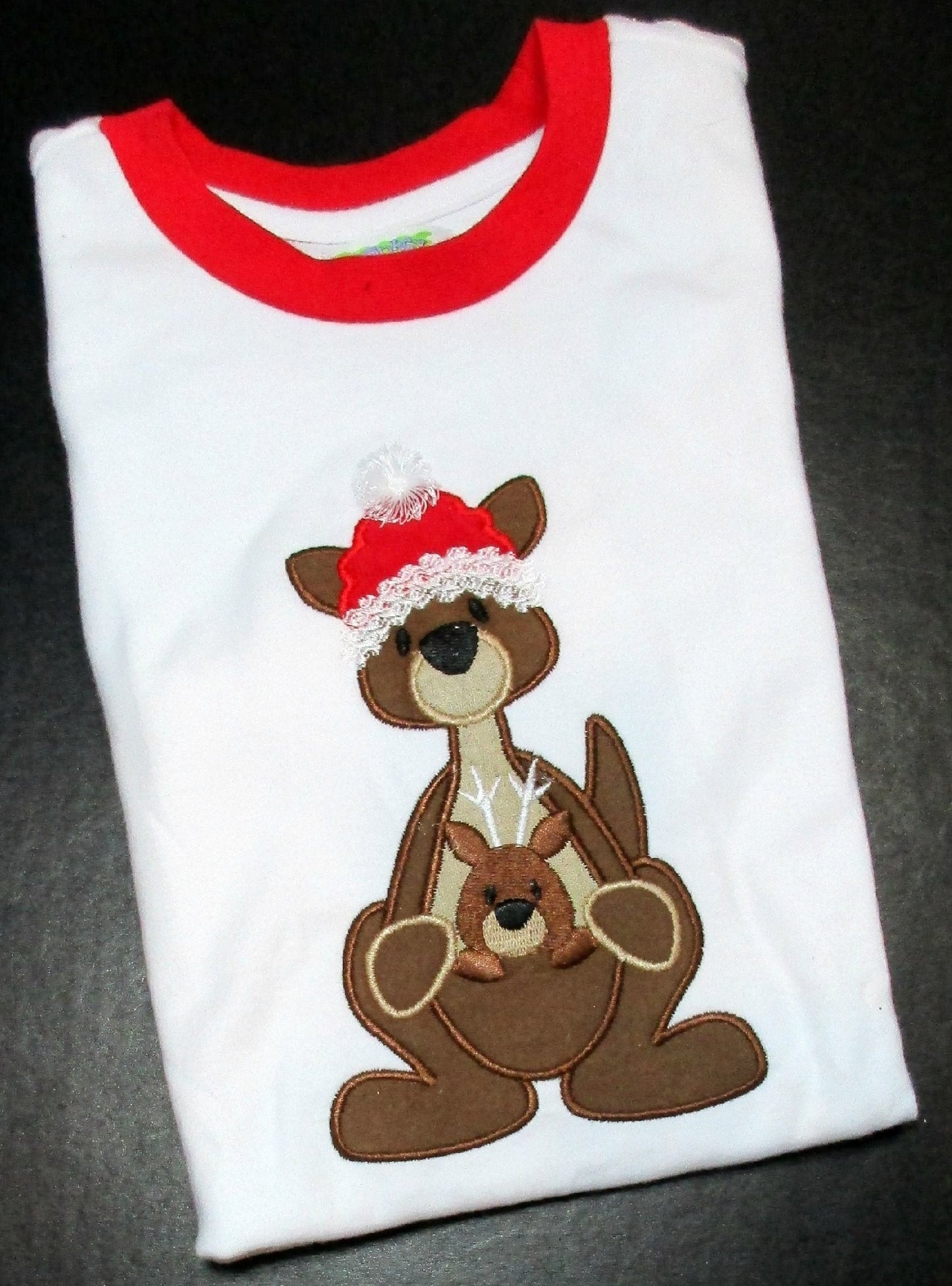 KRD Christmas Kangaroo Applique