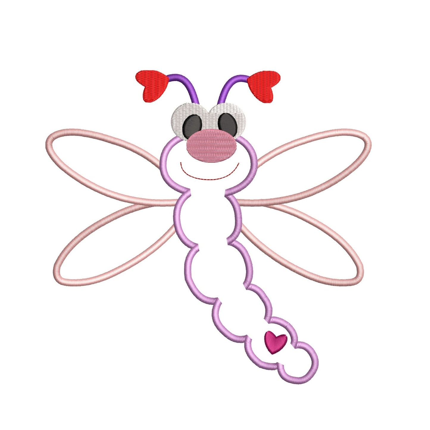 KRD Love Bug Dragonfly Applique