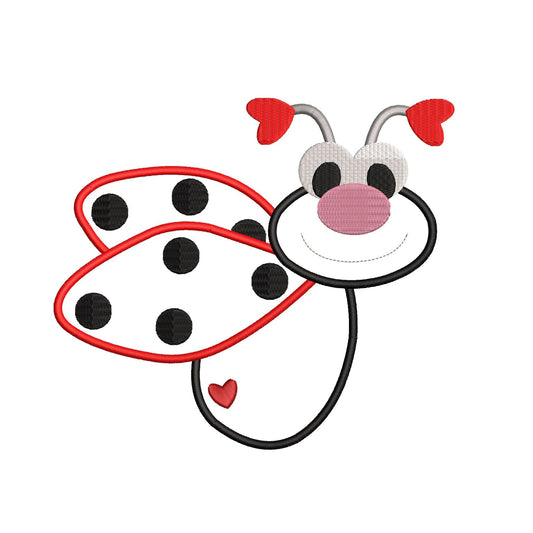 KRD Love Bug Ladybug Applique