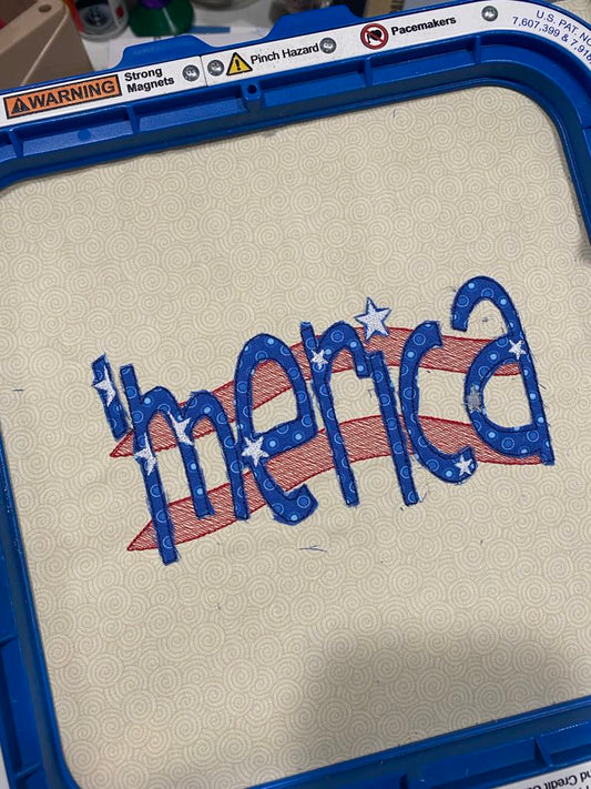 'Merica Applique Bean Stitch