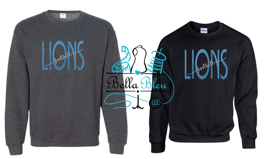 Lions Football Word Art