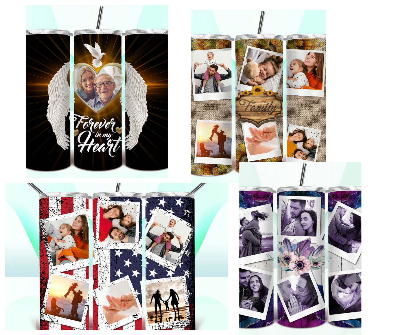 Photo Frames Sublimation Tumbler Bundle