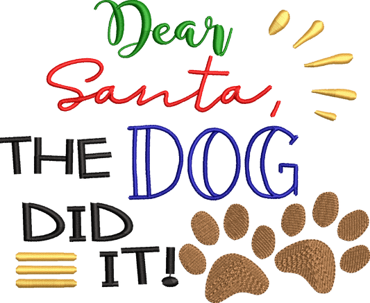 Dear Santa, the Dog did it