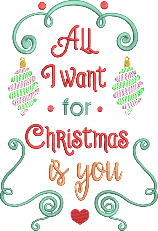 All I want for Christmas is you