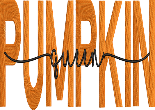 Pumpkin Queen Word Art