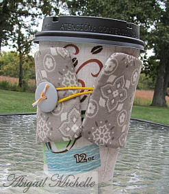 Coffee Cozy Monogram Alphabet Set ITH