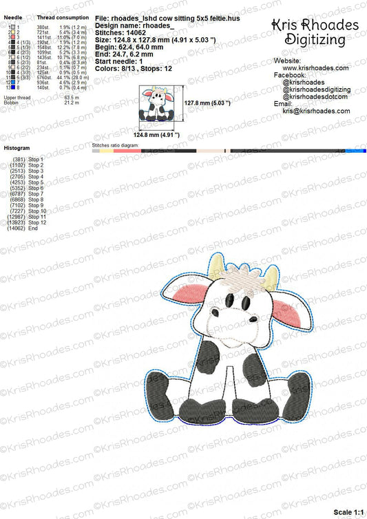 KRD Cow 2 Nativity Ornament