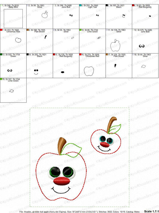 KRD Quiet Book Fruit 4x4 Page