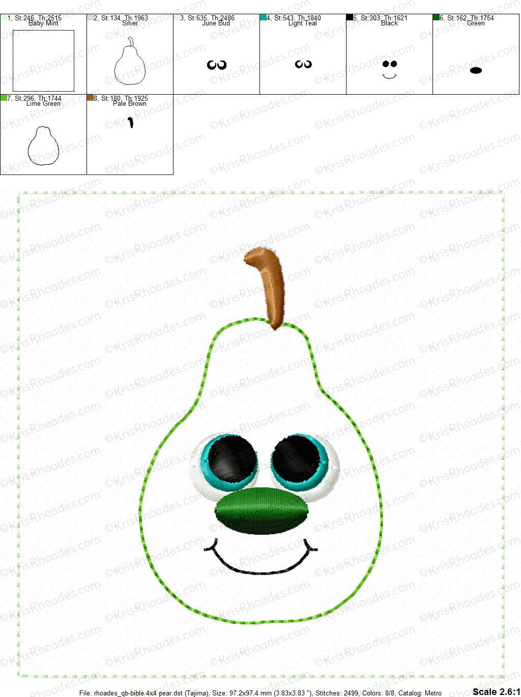 KRD Quiet Book Fruit 6x10 Page
