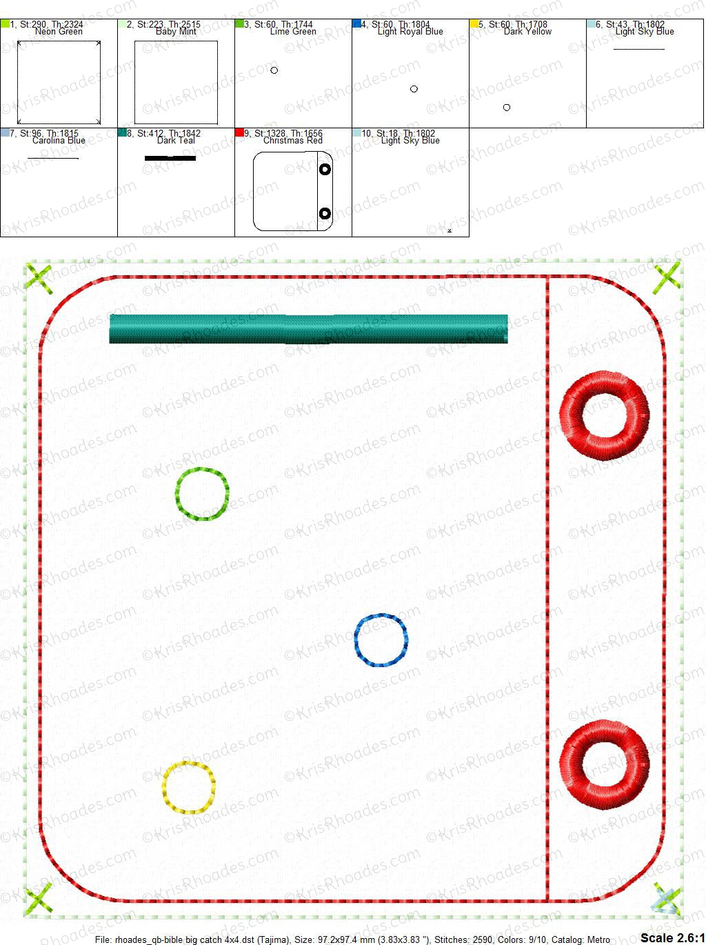 KRD Quiet Book Big Catch 4x4 Page