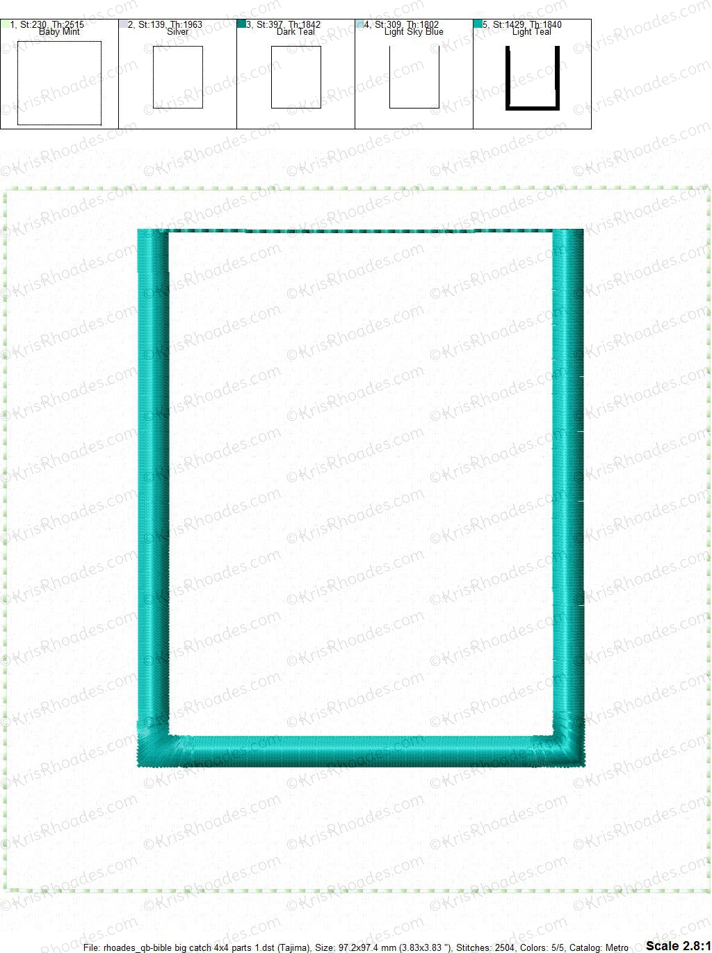 KRD Quiet Book Big Catch 5x7 Page