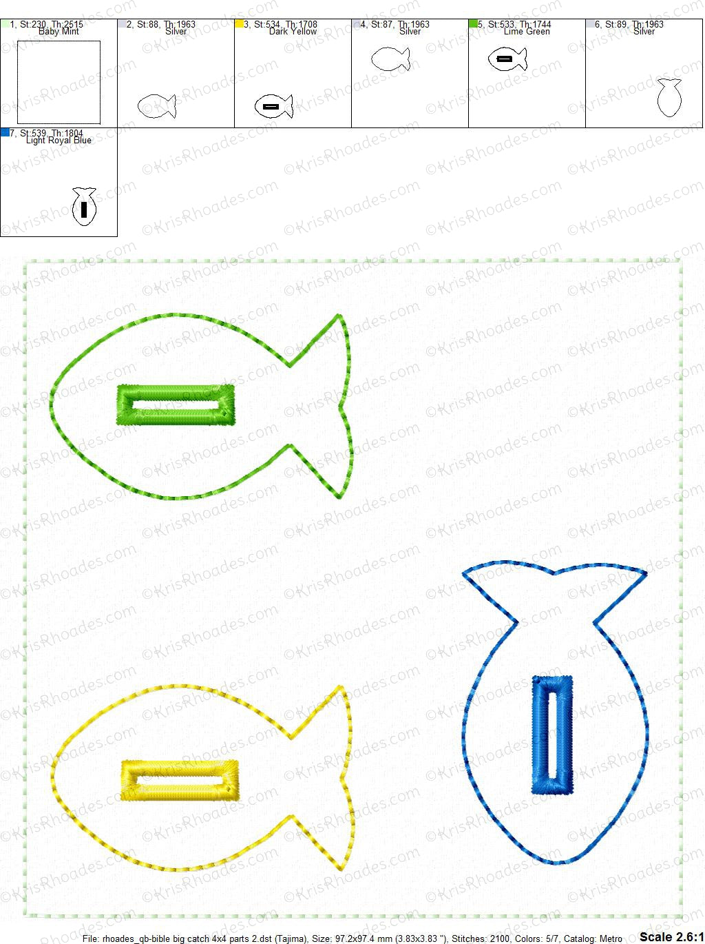 KRD Quiet Book Big Catch 4x4 Page