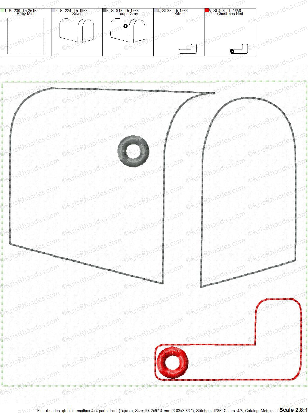 KRD Quiet Book Mailbox with letter 5x7 Page