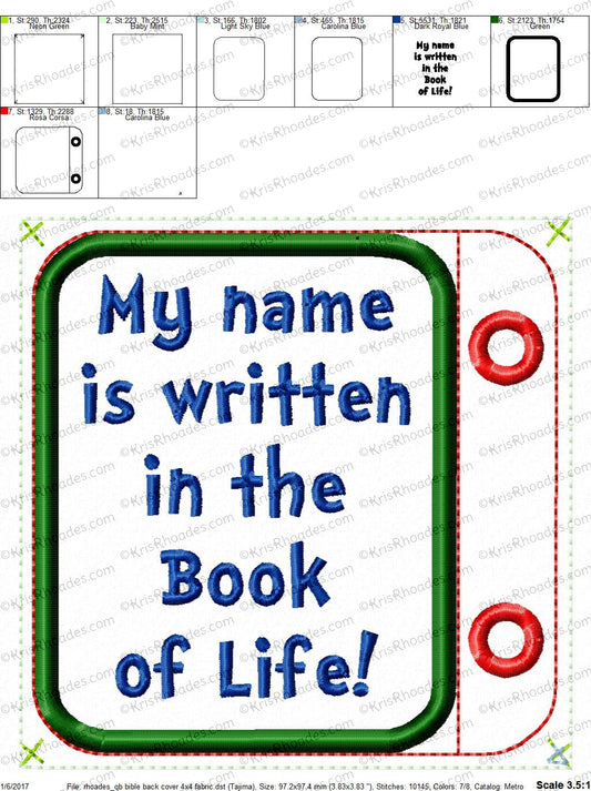 KRD Quiet Book Back Cover 4x4 Page