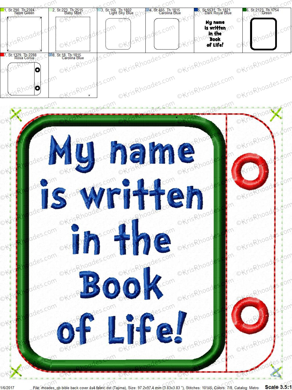 KRD Quiet Book Back Cover 5x7 Page