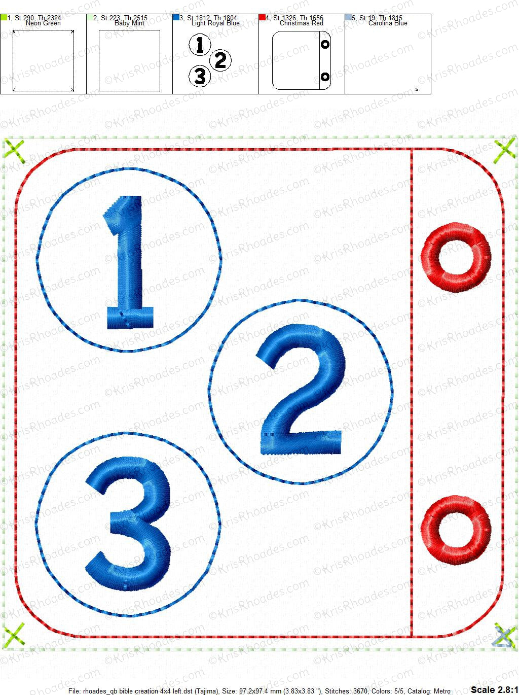 KRD Quiet Book Creations 4x4 Page