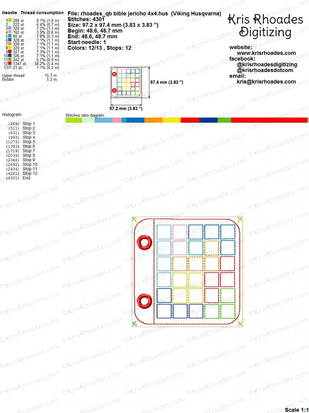 KRD Quiet Book Jericho 6x10 Page