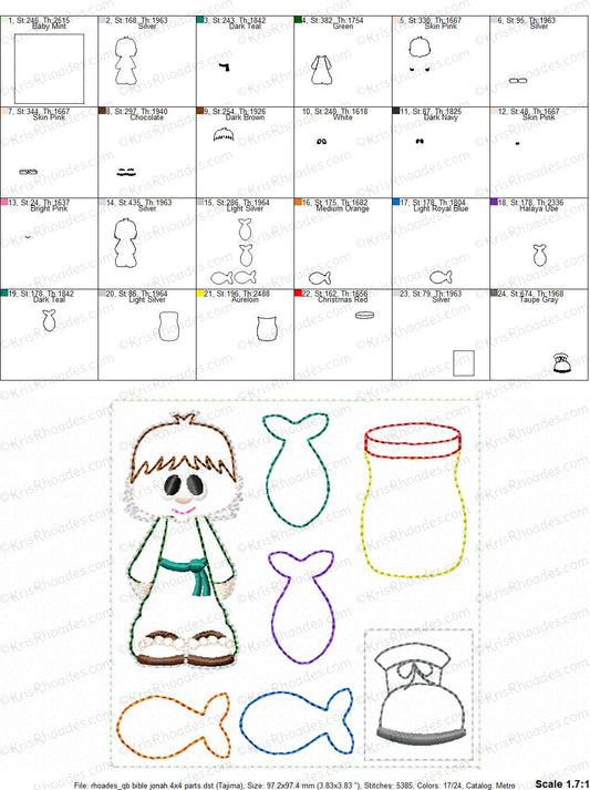 KRD Quiet Book Jonah 4x4 Page