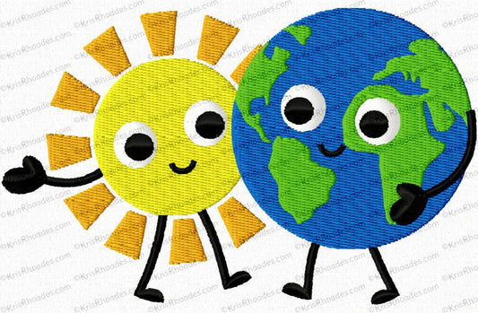 KRD Sun and Earth Cartoon