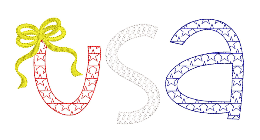 USA with bow