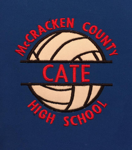 Volleyball Split Applique