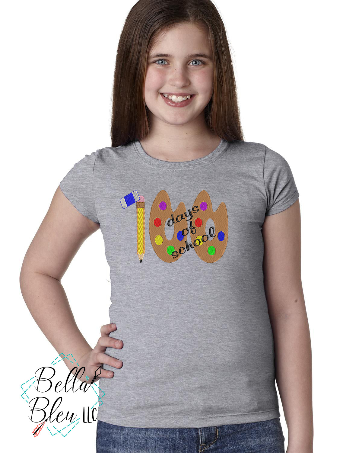 100 Days of School Machine Embroidery