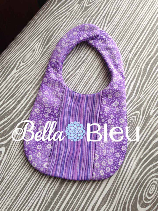 ITH In The hoop 3 Paneled Panel Baby Bib Machine Applique Embroidery Design