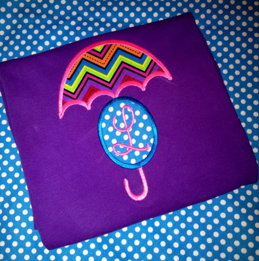Monogram Umbrella Frame applique design