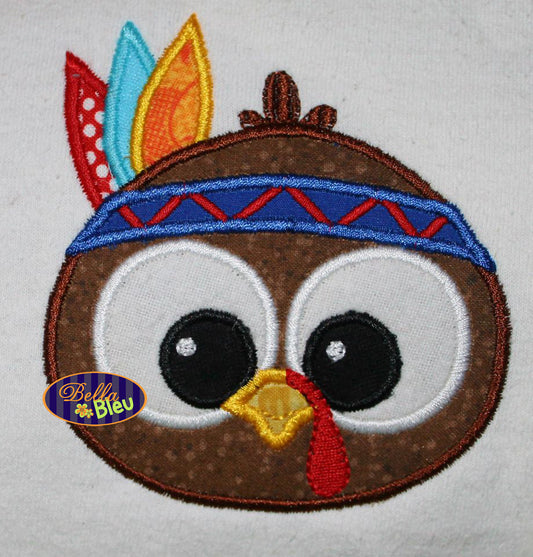Native American Indian Turkey Face