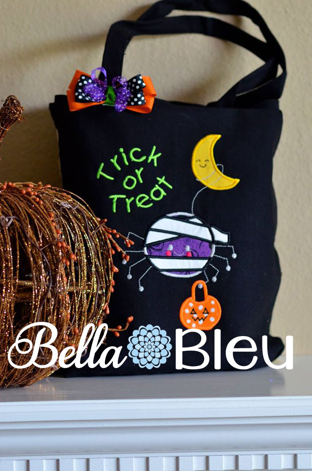 Halloween Scary and Sweet Spider with Web Machine Applique Embroidery Design