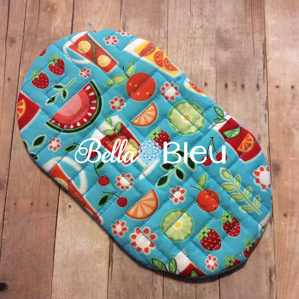 Pot Holder Oven Mitt with Greek Key Stipple ITH