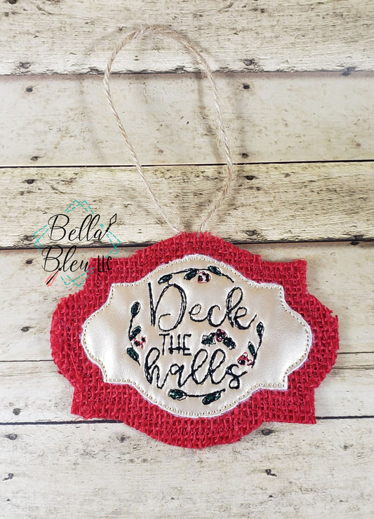 ITH Deck the Halls Scribble Christmas Ornament