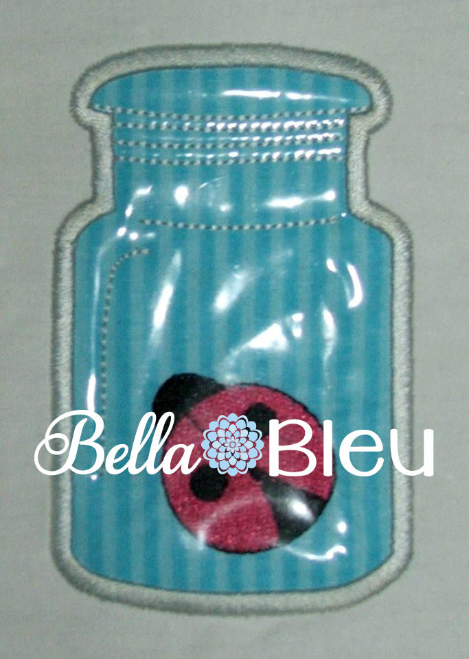 Kitchen Canning Jar Machine Embroidery Applique Design