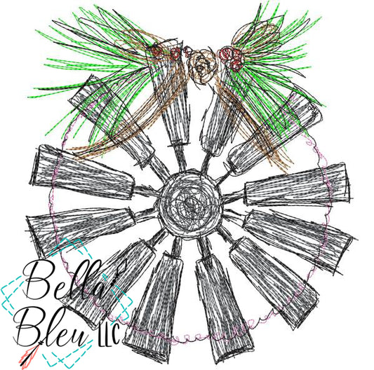 Christmas Windmill  Scribble