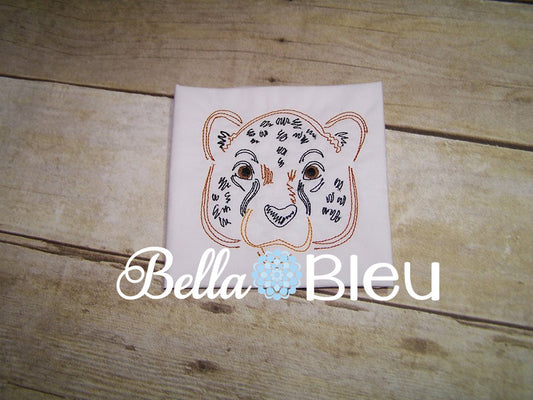 Cheetah Wild Jungle Cat Colorwork Embroidery Machine Design