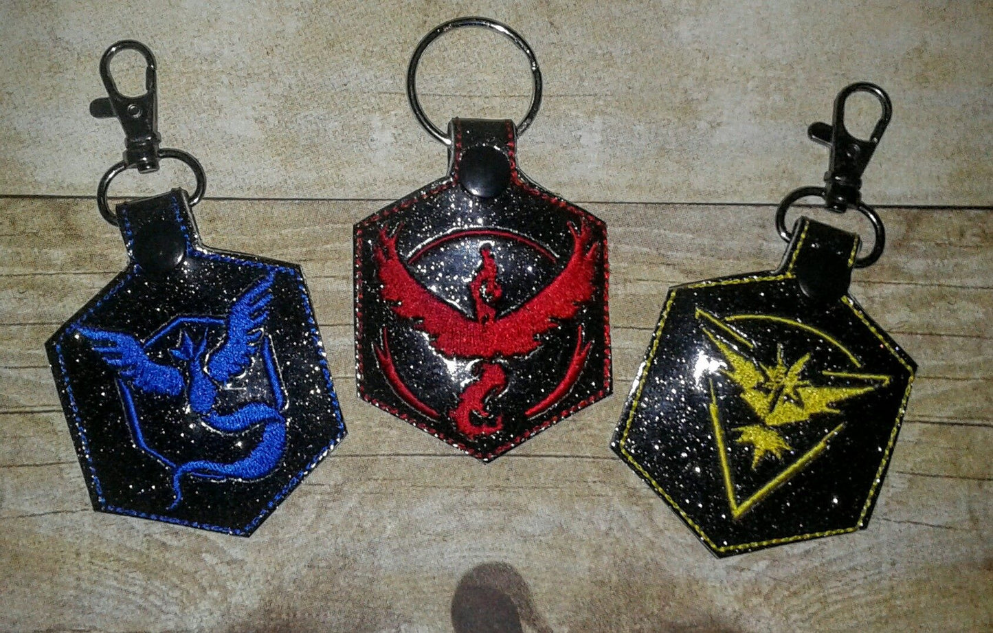 Inspired Pokemon Key Fobs & Luggage tags Set of 3