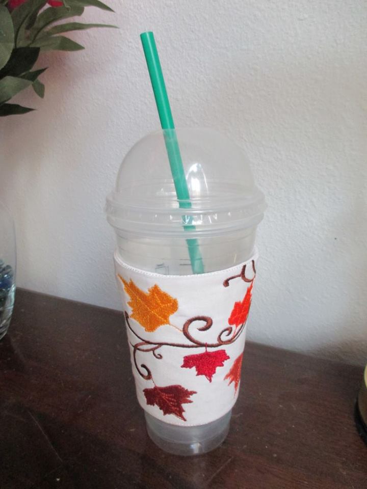 ITH Fall Leaves Coffee Sleeve Mug Wrap