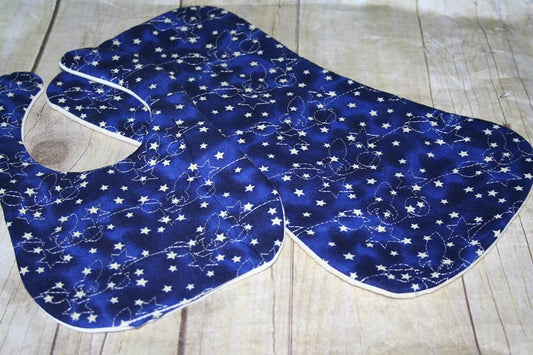 ITH In The hoop Bib with Rocket Space Ship Quilt Stipple machine embroidery design