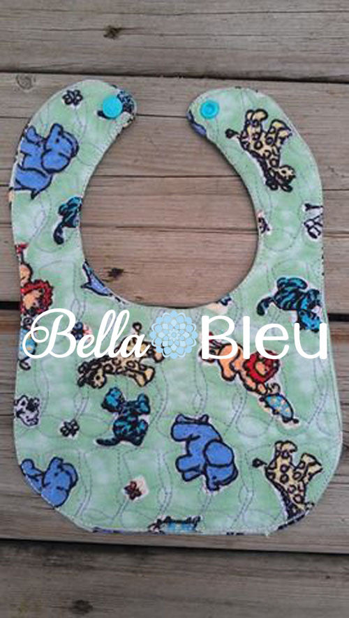 ITH In The hoop Baby Bib with Baby Socks Quilting Stipple Pattern Machine Embroidery Design 5 sizes