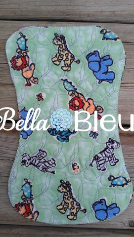 ITH In the hoop Baby Burp Cloth machine applique design with Baby socks